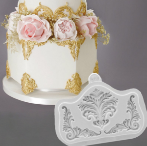 Καλούπι σιλικόνης, Μπαρόκ στοιχεία, 13.3×10.2cm ZJ1542-75