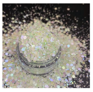 Χρυσόσκονη Chunky Glitter 40ml, Απαλό πράσινο FC07