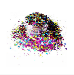 Χρυσόσκονη Chunky Glitter 40ml, Πολύχρωμη CG56