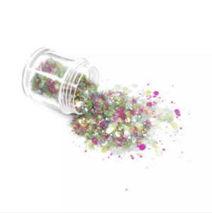 Χρυσόσκονη Chunky Glitter 40ml, Ροζ-κίτρινο CG47