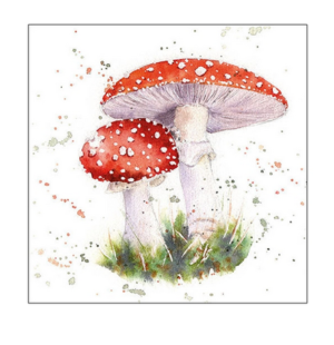 Χαρτοπετσέτα για decoupage, 1τεμ, Πίνακας με κόκκινα μανιτάρια 13316715