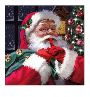 Χαρτοπετσέτα για decoupage, 1τεμ, Άγιος Βασίλης με δώρα 33316545