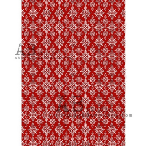Ριζόχαρτο AB Studio, 21x29cm, Κόκκινη ταπετσαρία, AB0434 1 Ριζόχαρτο AB Studio, 21x29cm, Κόκκινη ταπετσαρία, AB0434