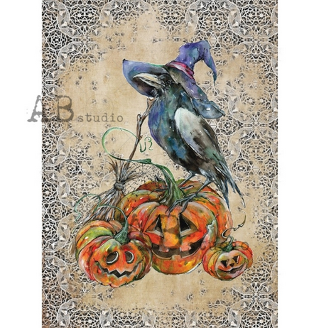 Ριζόχαρτο AB Studio, 21x29cm, Halloween, AB0987 1 Ριζόχαρτο AB Studio, 21x29cm, Halloween, AB0987