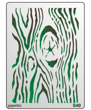 Stencil 3D, Wooden Effect 15x20cm, Pentacollection 25164
