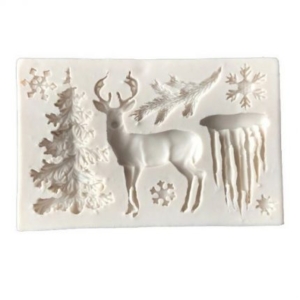 Καλούπι σιλικόνης 45x75mm, Χριστουγεννιάτικη διακόσμηση W1728