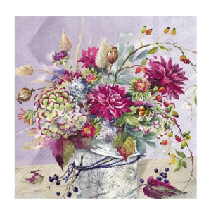 Χαρτοπετσέτα για decoupage, Σύνθεση λουλουδιών, 1 τεμ. L968700