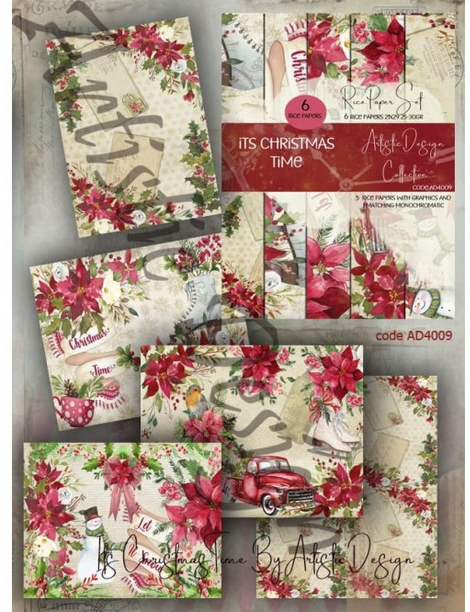 Ριζόχαρτα για Decoupage Α4 (σετ 6 διαφορετικά σχέδια) / AD4009 1 Ριζόχαρτα για Decoupage Α4 (σετ 6 διαφορετικά σχέδια) / AD4009