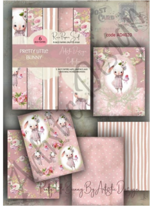 Ριζόχαρτα για Decoupage Α4 (σετ 6 διαφορετικά σχέδια) / AD4020