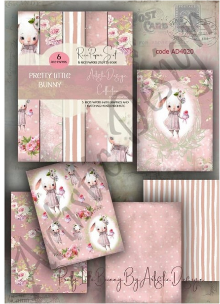 Ριζόχαρτα για Decoupage Α4 (σετ 6 διαφορετικά σχέδια) / AD4020 1 Ριζόχαρτα για Decoupage Α4 (σετ 6 διαφορετικά σχέδια) / AD4020