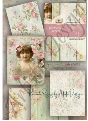 Ριζόχαρτα για Decoupage Α4 (σετ 6 διαφορετικά σχέδια) / AD4032