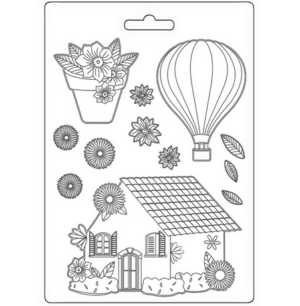 Καλούπι εύκαμπτο A5, 15x21cm, Stamperia, Create Happiness – Welcome Home K3PTA5640