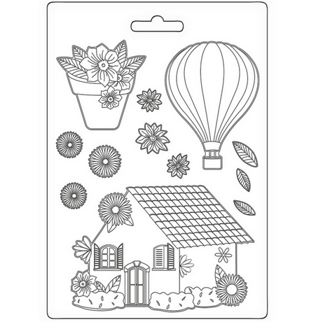 Καλούπι εύκαμπτο A5, 15x21cm, Stamperia, Create Happiness – Welcome Home K3PTA5640 1 Καλούπι εύκαμπτο A5, 15x21cm, Stamperia, Create Happiness – Welcome Home K3PTA5640
