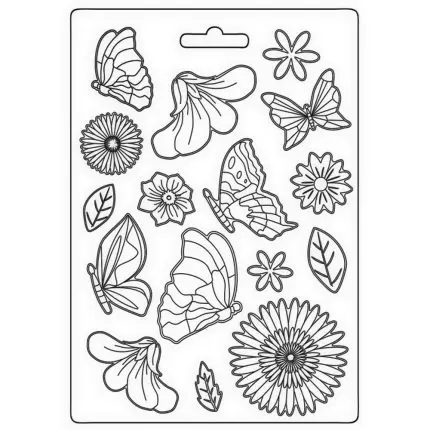 Καλούπι εύκαμπτο A5, 15x21cm, Stamperia, Create Happiness – Welcome Home, Butterfly K3PTA5641 1 Καλούπι εύκαμπτο A5, 15x21cm, Stamperia, Create Happiness – Welcome Home, Butterfly K3PTA5641