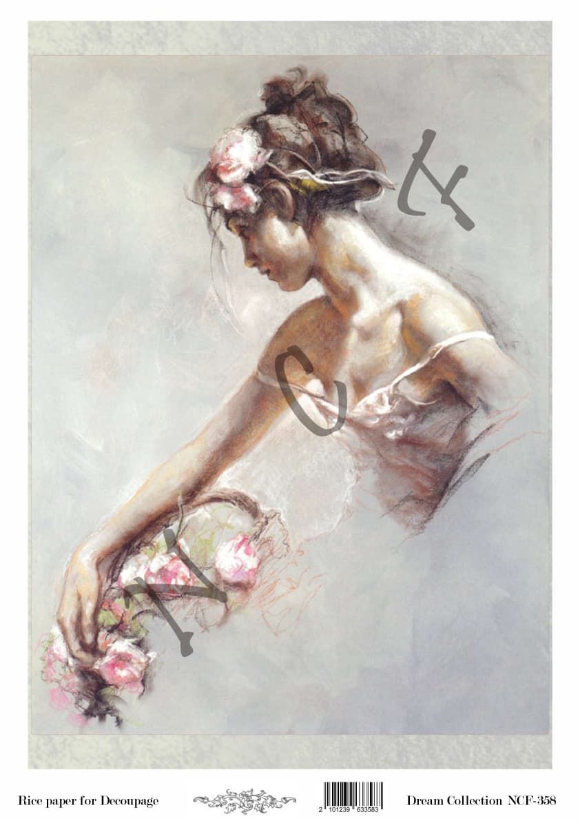Ριζόχαρτο για Decoupage Α3 (30x40cm) 1 Ριζόχαρτο για Decoupage Α3 (30x40cm)