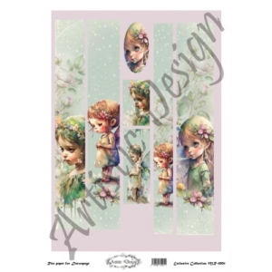 Ριζόχαρτο Artistic Design για Decoupage 30x40cm, Λαμπάδα Fairies