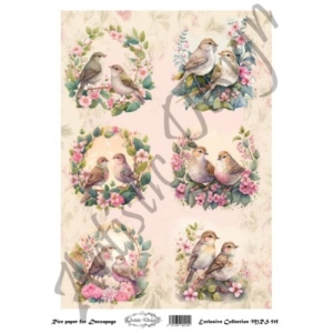 Ριζόχαρτο Artistic Design για Decoupage Α4, Birds