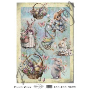 Ριζόχαρτο Artistic Design για Decoupage Α4, Bunnies