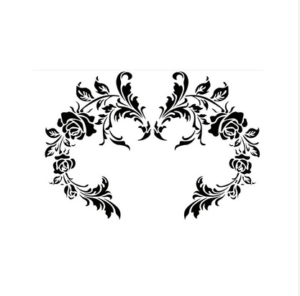 Στένσιλ χοντρό 0.40mm, Flower Emblem, 55x40cm D-408