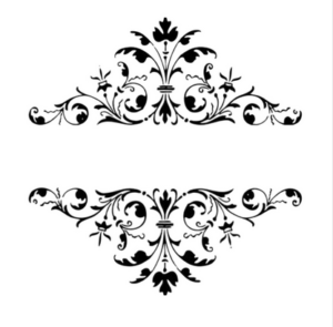 Στένσιλ, Double Corner, 40x40cm D-411