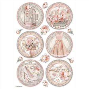 Ριζόχαρτο Stamperia 21x29cm, You and me, Rounds DFSA4696