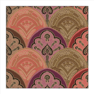 Χαρτοπετσέτα για decoupage, 1τεμ, Ροζ ταπετσαρία Damask 13315715