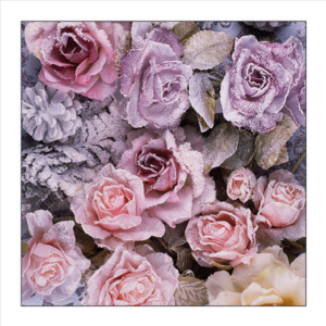 Χαρτοπετσέτα για decoupage, 1τεμ, Χειμωνιάτικα τριαντάφυλλα 33315270