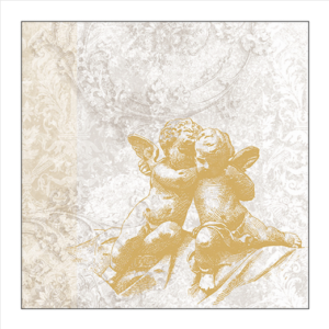 Χαρτοπετσέτα για decoupage, 1τεμ, Χρυσά αγγελάκια 33316700