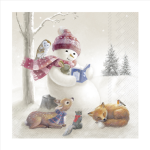 Χαρτοπετσέτα decoupage, 1 τεμ, Παραμύθια του Χιονάνθρωπου L1017700