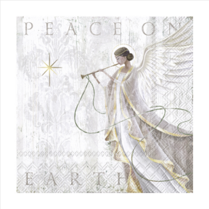 Χαρτοπετσέτα decoupage ,1 τεμ, Άγγελος και μουσική L971245