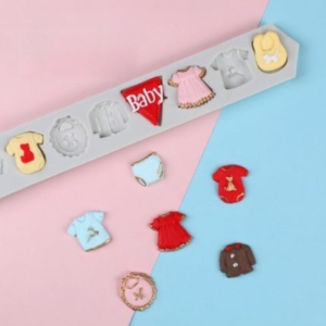 Καλούπι σιλικόνης, Παιδικά ρούχα, 26×4.1cm ZJ0280-100