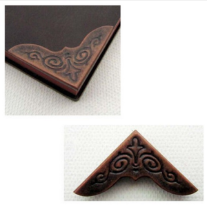 Γωνίες μεταλλικές αντικέ 25X25X3mm – σετ 4 τεμ AX-003