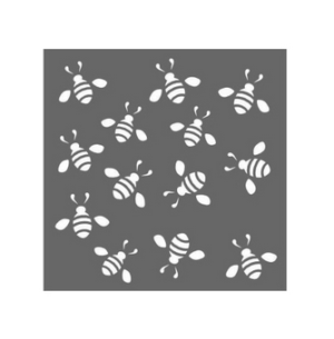 Στένσιλ DecoChic 30x30cm, Μίνι μέλισσες ST-958