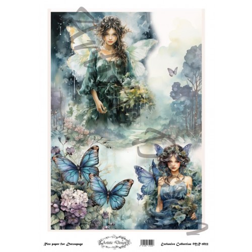 Ριζόχαρτο Artistic Design για Decoupage 30x40cm, Fairies 1 Ριζόχαρτο Artistic Design για Decoupage 30x40cm, Fairies