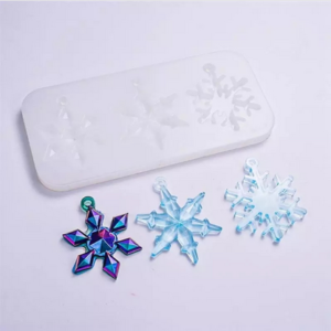 Καλούπι σιλικόνης Χιονονιφάδες, 15x7x0.7cm ad77