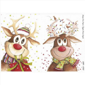 Ριζόχαρτο Rich, 30x42cm, Οι τάρανδοι των Χριστουγέννων, UPR-4797