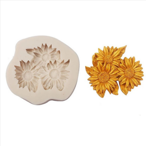 Καλούπι σιλικόνης, Μαργαρίτες, 8.5×7.7×1.8cm AF3152