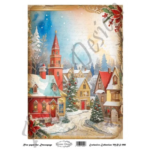 Ριζόχαρτο για Decoupage A4 / MRS590 1 Ριζόχαρτο για Decoupage A4 / MRS590