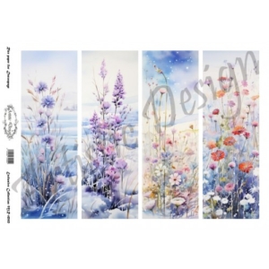 Χριστουγεννιάτικο Ριζόχαρτο Artistic Design για Decoupage 30x40cm, Winter Wildflower