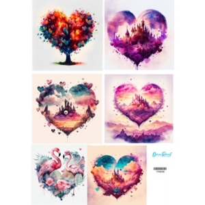 Ριζόχαρτο DECOUPRINT 30x42cm     1700230 Valentine