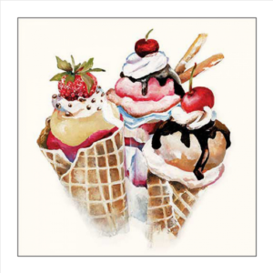 Χαρτοπετσέτα για decoupage, 1τεμ, Ερωτευμένα Πουλιά Χαρτοπετσέτα για decoupage, 1τεμ, Παγωτά 13318295