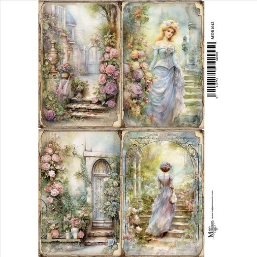 Ριζόχαρτο Maja’s Memories, 30x42cm, Κοπέλες και λουλούδια, MDR1042 1 Ριζόχαρτο Maja’s Memories, 30x42cm, Κοπέλες και λουλούδια, MDR1042