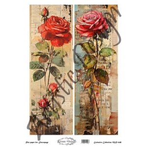 Ριζόχαρτο Artistic Design για Decoupage 30x40cm, Red Roses