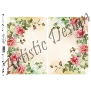 Ριζόχαρτο Artistic Design για Decoupage Α4, Vintage Roses