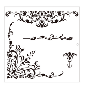 Στένσιλ DecoChic, Corner & Elements, 40x40cm D-412