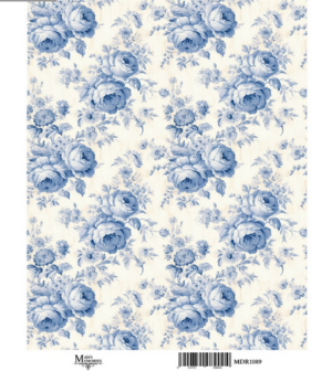 Ριζόχαρτο Maja’s Memories, 30x42cm, Blue Flowers, MDR1089