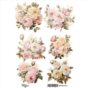 Ριζόχαρτο Maja’s Memories, 22.5x32cm, Μπουκέτα με τριαντάφυλλα, MDRA4218