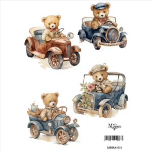 Ριζόχαρτο Maja’s Memories, 22.5x32cm, Αρκουδάκια οδηγοί, MDRA4233