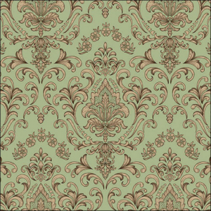 Χαρτοπετσέτα για decoupage, 1τεμ, Μπαρόκ ταπετσαρία πράσινη 13319112