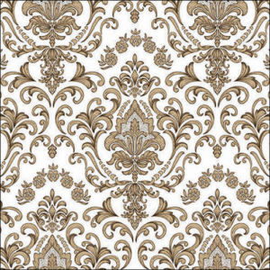 Χαρτοπετσέτα για decoupage, 1τεμ, Μπαρόκ ταπετσαρία χρυσή 13319114